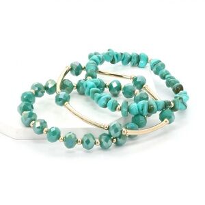 Layered Oasis - Blue Bracelet
